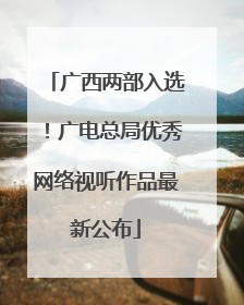 广西两部入选！广电总局优秀网络视听作品最新公布