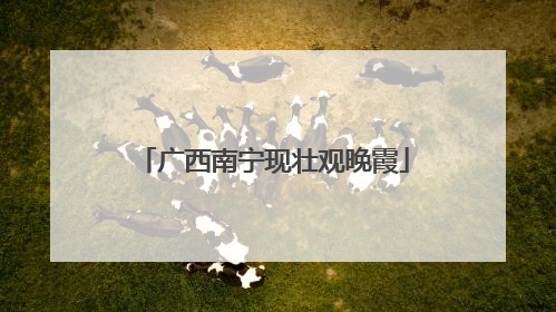 广西南宁现壮观晚霞