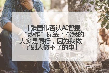 张国伟否认AI智搜“炒作”标签：骂我的大多是同行，因为我做了别人做不了的事