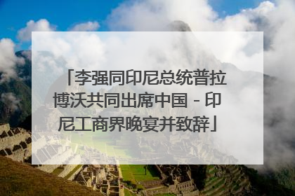 李强同印尼总统普拉博沃共同出席中国－印尼工商界晚宴并致辞