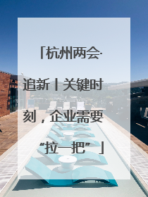 杭州两会·追新丨关键时刻，企业需要“拉一把”