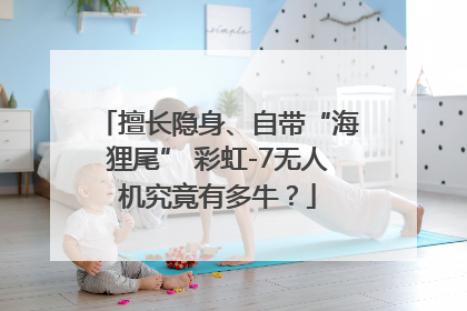 擅长隐身、自带“海狸尾” 彩虹-7无人机究竟有多牛？