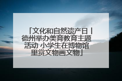 文化和自然遗产日丨德州举办美育教育主题活动 小学生在博物馆里赏文物画文物
