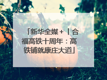新华全媒＋丨合福高铁十周年：高铁铺就康庄大道
