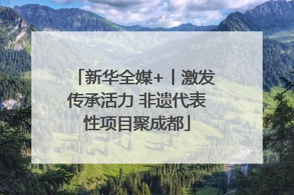 新华全媒+丨激发传承活力 非遗代表性项目聚成都