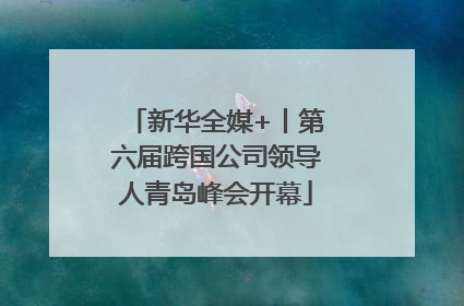新华全媒+丨第六届跨国公司领导人青岛峰会开幕