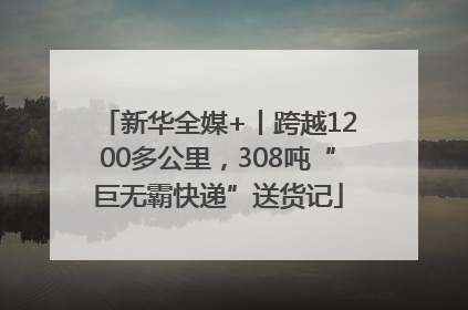 新华全媒+丨跨越1200多公里，308吨“巨无霸快递”送货记