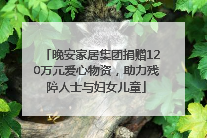 晚安家居集团捐赠120万元爱心物资，助力残障人士与妇女儿童