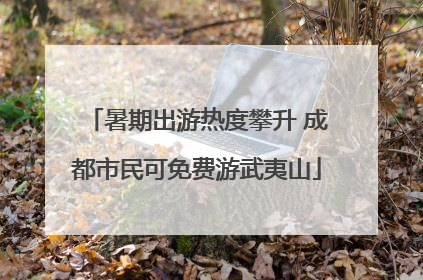 暑期出游热度攀升 成都市民可免费游武夷山
