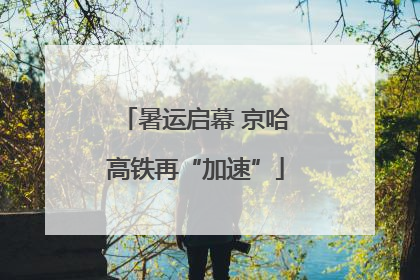 暑运启幕 京哈高铁再“加速”