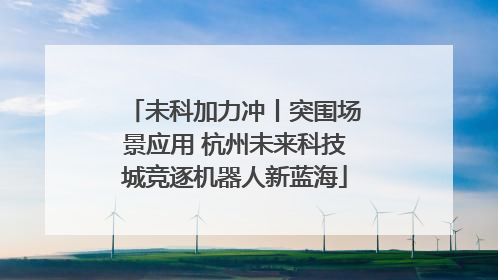 未科加力冲丨突围场景应用 杭州未来科技城竞逐机器人新蓝海