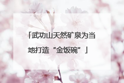 武功山天然矿泉为当地打造“金饭碗”