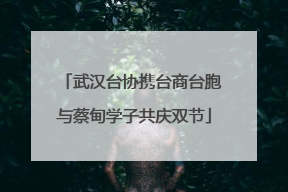 武汉台协携台商台胞与蔡甸学子共庆双节