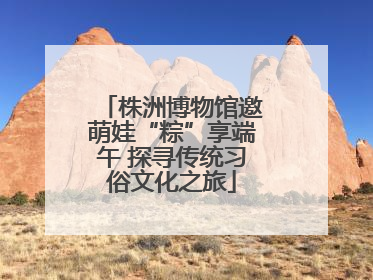 株洲博物馆邀萌娃“粽”享端午 探寻传统习俗文化之旅