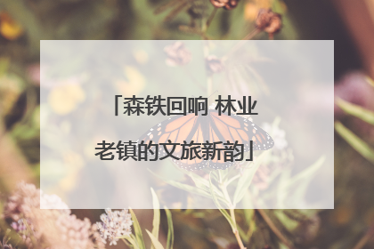 森铁回响 林业老镇的文旅新韵