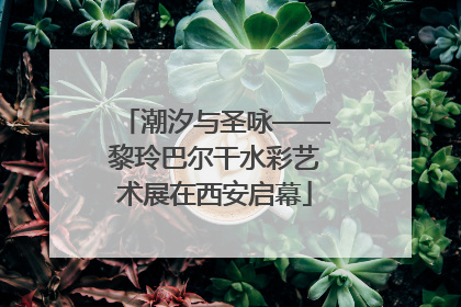 潮汐与圣咏——黎玲巴尔干水彩艺术展在西安启幕