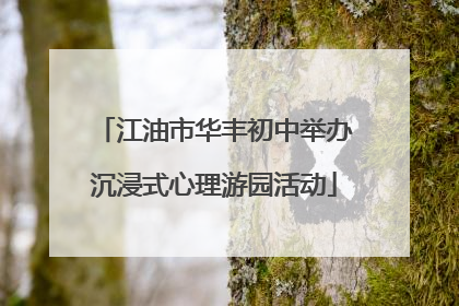 江油市华丰初中举办沉浸式心理游园活动