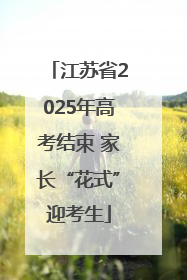 江苏省2025年高考结束 家长“花式”迎考生