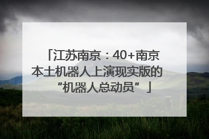 江苏南京：40+南京本土机器人上演现实版的“机器人总动员”