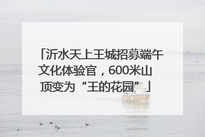 沂水天上王城招募端午文化体验官，600米山顶变为“王的花园”