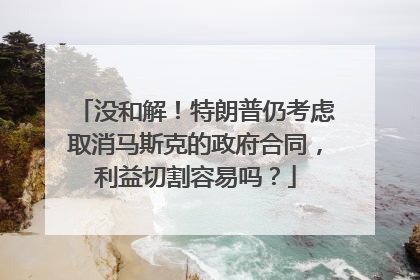 没和解！特朗普仍考虑取消马斯克的政府合同，利益切割容易吗？