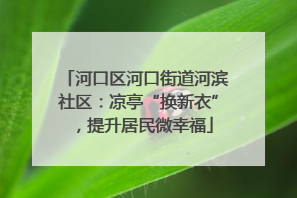 河口区河口街道河滨社区：凉亭“换新衣”，提升居民微幸福