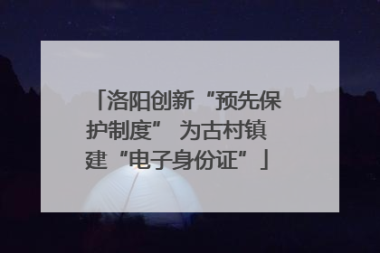 洛阳创新“预先保护制度” 为古村镇建“电子身份证”