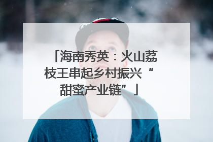 海南秀英：火山荔枝王串起乡村振兴“甜蜜产业链”