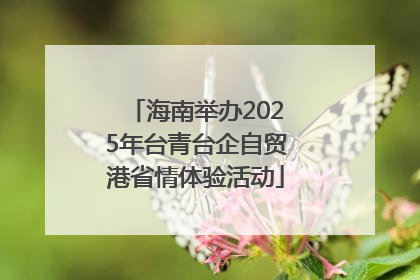 海南举办2025年台青台企自贸港省情体验活动