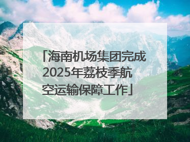 海南机场集团完成2025年荔枝季航空运输保障工作