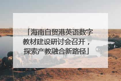 海南自贸港英语数字教材建设研讨会召开，探索产教融合新路径