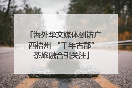 海外华文媒体到访广西梧州 “千年古郡”茶旅融合引关注