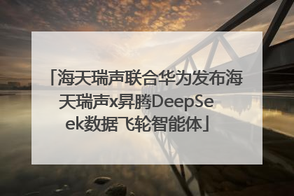 海天瑞声联合华为发布海天瑞声x昇腾DeepSeek数据飞轮智能体