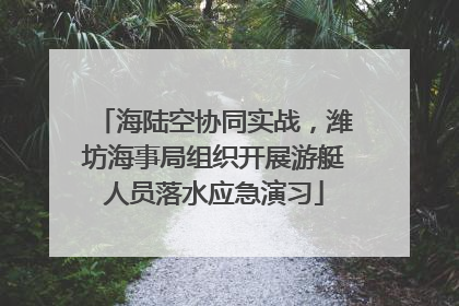 海陆空协同实战，潍坊海事局组织开展游艇人员落水应急演习