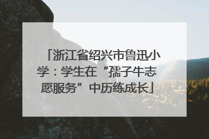 浙江省绍兴市鲁迅小学：学生在“孺子牛志愿服务”中历练成长