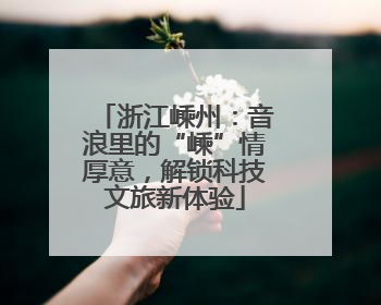 浙江嵊州：音浪里的“嵊”情厚意，解锁科技文旅新体验