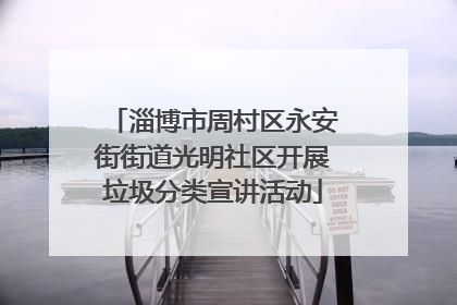 淄博市周村区永安街街道光明社区开展垃圾分类宣讲活动