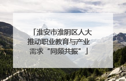 淮安市淮阴区人大推动职业教育与产业需求“同频共振”