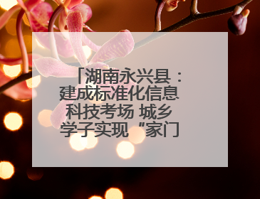 湖南永兴县：建成标准化信息科技考场 城乡学子实现“家门口考试”