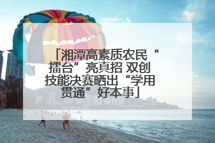 湘潭高素质农民“擂台”亮真招 双创技能决赛晒出“学用贯通”好本事