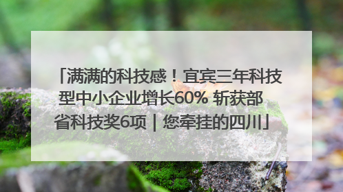 满满的科技感！宜宾三年科技型中小企业增长60% 斩获部省科技奖6项｜您牵挂的四川