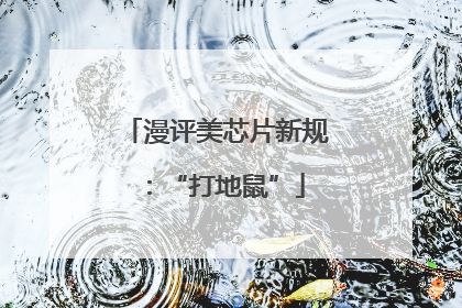 漫评美芯片新规：“打地鼠”