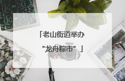 老山街道举办“龙舟粽市”