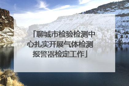 聊城市检验检测中心扎实开展气体检测报警器检定工作