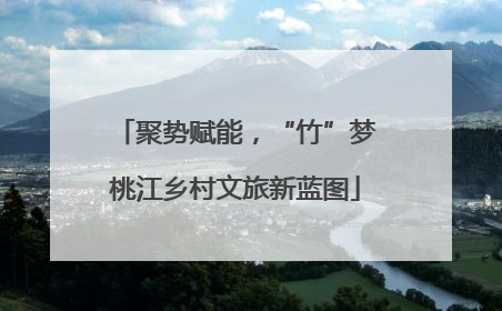 聚势赋能，“竹”梦桃江乡村文旅新蓝图