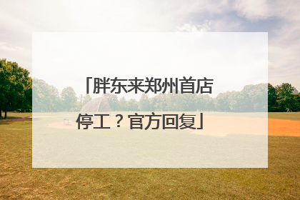 胖东来郑州首店停工？官方回复