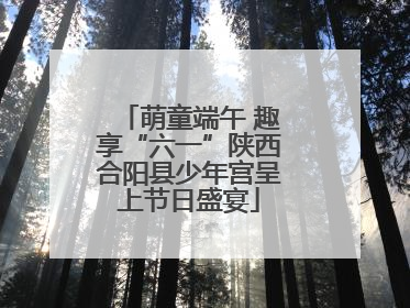 萌童端午 趣享“六一”陕西合阳县少年宫呈上节日盛宴