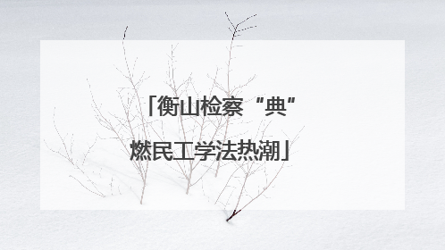 衡山检察“典”燃民工学法热潮