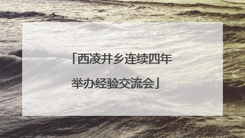西凌井乡连续四年举办经验交流会