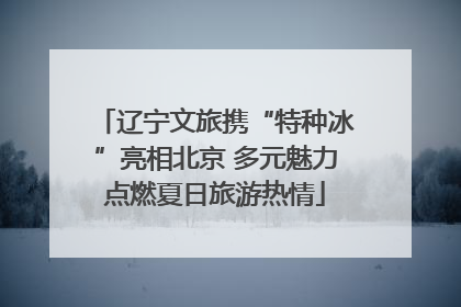 辽宁文旅携“特种冰”亮相北京 多元魅力点燃夏日旅游热情